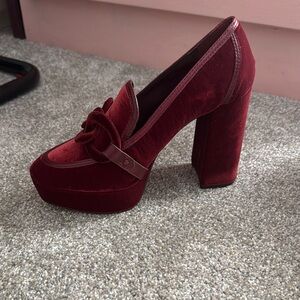 Elegant Velvet Platform Heels
